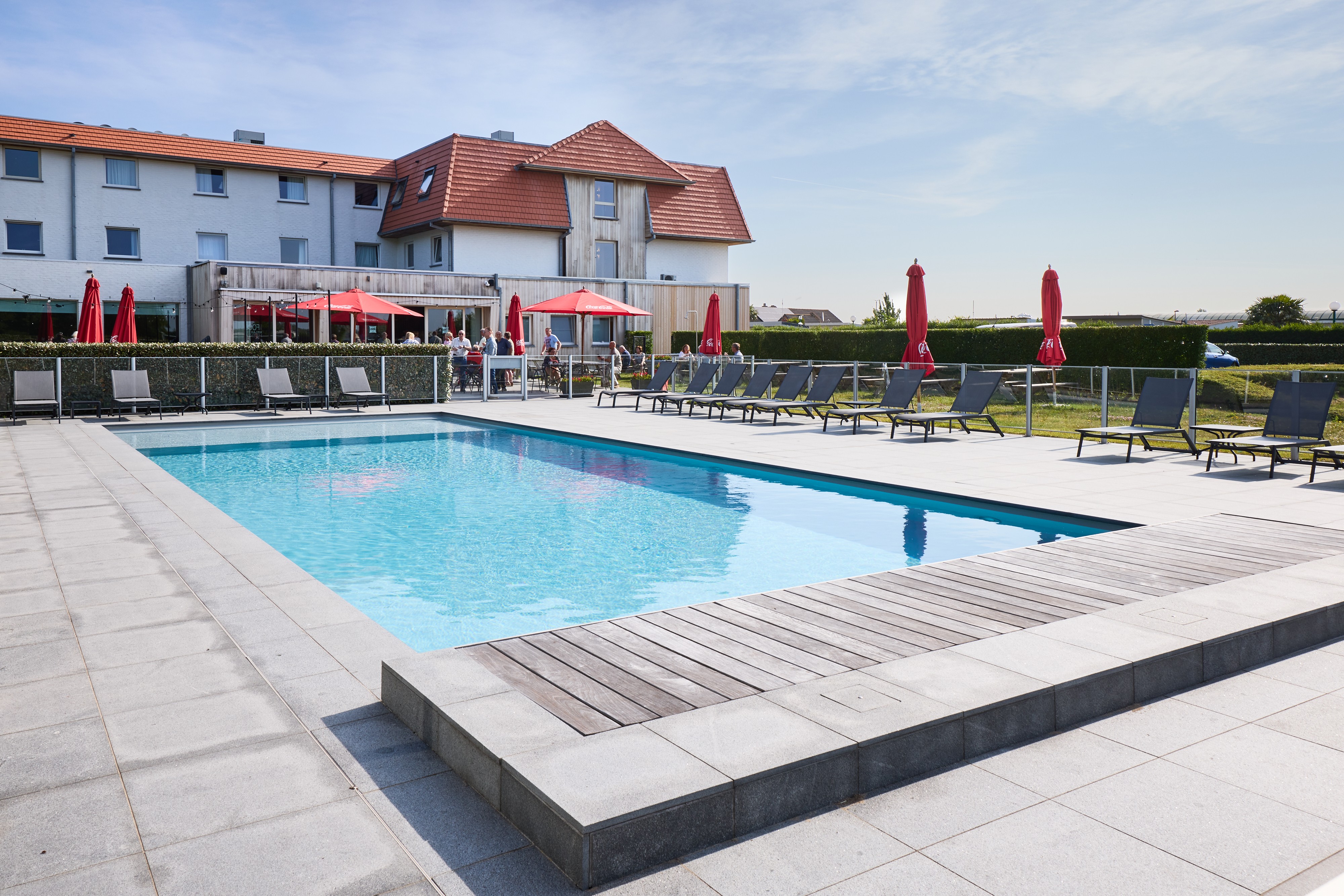 Logo on colored background